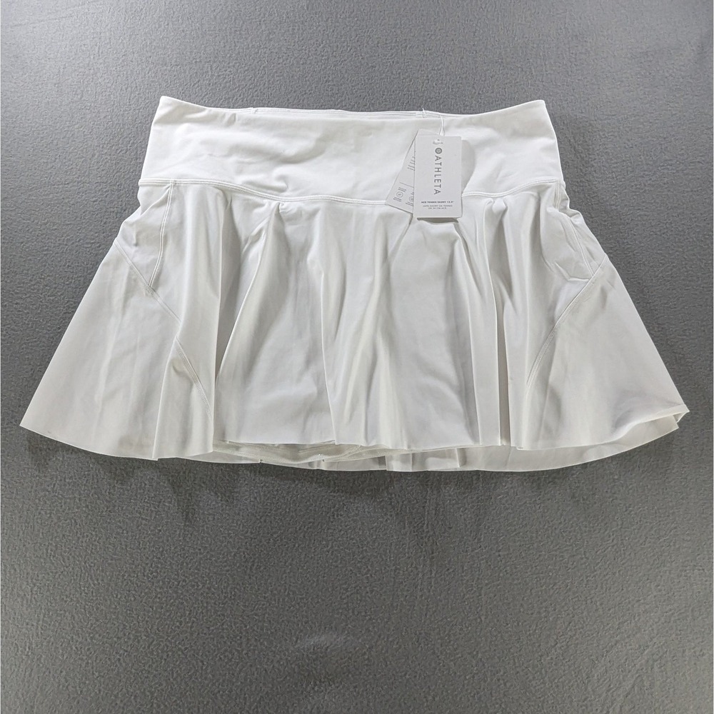 Athleta‎ Womens Ace Tennis Skort 13.5" Athletic Skirt 2X White NWT